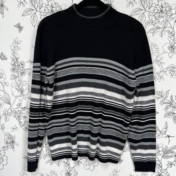 Karen scott 100 cotton black sweater - Picture 1 of 4